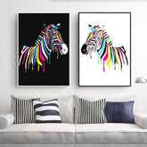 Paint by Numbers Zebra Blobs Zebra Blobs White